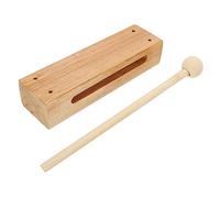 HONITANO Percussion Block Simple Rhythm Instrument for Early Music Education Fun Parent Interaction Gift Natural Wood Color