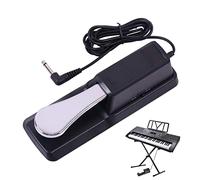 HONITANO Piano Sustain Pedal with Classic Alloy Construction Non-slip Base and Half-pedal Expression Compatible with Yamaha Korg Electronic Keyboards and Digital Pianos Black
