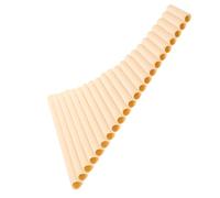 HONITANO Pipe Traditional Pan Flute Ivory White with Pure Sound Quality for Classical Music Teaching and Left-handed Players Professional Wind Instrument for Folk Performances and Education