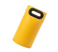 HONITANO Portable Folding Foot Bath Basin 16l Collapsible Foot Soak Bucket Yellow Small Size for Home Spa and Travel Use