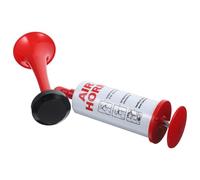 HONITANO Portable Hand Push Pump Air Horn with Loud Noise for Sporting Events and Celebrations, Red Abs Material Cheering Prop Suitable for Sports Boating and Outdoor Activities