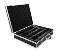 HONITANO Portable Hard Mic Storage Case with Handle for Wireless Handheld Microphones Protective Shockproof Dustproof Box for Travel and Accessories Organization