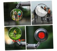 HONITANO Practical Bike Rear View Mirror Rotatable Convex Reflective Mirror for Bicycle Handlebar Cycling Safety and Improved Rear Visibility