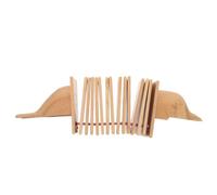HONITANO Preschool Dolphin Shape Wooden Clapper Musical Instrument for Percussion with Rich Rhythmic Sound Educational Orff for Family Interaction and Group Learning