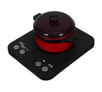 HONITANO Pretend Play Kitchen Appliance for Lightweight Simulated Induction Cooker with Light Sound Effects Cooking Pot Safe Plastic Pretend Kitchen Utensils for Early Skill Development