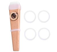 HONITANO Professional Wooden Kazoo for Adults with Strong Resonance, Portable Musical Instrument Set, for Guitar and Ukulele Players, Easy to Learn for Music Beginners