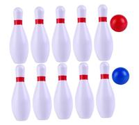 HONITANO PU Solid Bowling for Indoor Outdoor Sports Game with White Pins and Balls Smooth Surface Soft Bowling Ball for Multiplayer Interaction and Skill Development