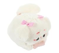 HONITANO Pull String Tail Wagging Plush Dog Pendant with Built Whistle Sound Soft Animal Plush for Bags Portable Cute Puppy Decoration and Interactive Pulling