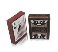 HONITANO PVC Playing Cards Large Plastic Game Deck with Thickened Material Resistant to Bending for Family Party Bar Entertainment and Collecting Red Jumbo Letters Design