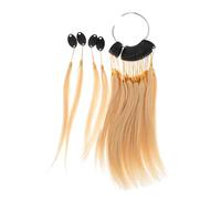 HONITANO Real Human Hair Color Strands with Adjustable Accessories for Salon and Dye Practice Soft Shedding-resistant Hair Extensions