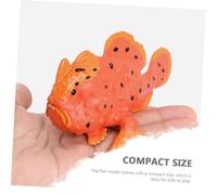 HONITANO Realistic Stone Fish Model Solid Plastic Ocean Animal Figurine for Early Education Vivid Texture and Shape Educational Life Decor for Classroom and Home Display