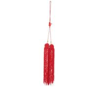 HONITANO Red Hanging Tassel Pendant for Tai Chi Sword Cloth Material Vibrant Bright Decoration for Martial Arts Fitness Competition Use