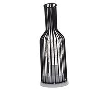 HONITANO Retro Wine Bottle Night Lamp Vintage Iron Craft Decorative Night Light for Bedroom Living Stable Table Lamp Mild Soft Glow