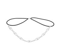 HONITANO Rhinestone Beaded Headband Set 2pcs Gold Silver Women's Retro Head Chain Hair Accessories for Party Festival Hair Styling