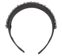 HONITANO Rhinestone Floral Hairband for Women Sparkly Acrylic Headband Comfortable Chic Hair Accessory for Party Bridal Shower Daily Wear