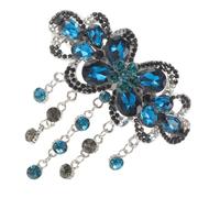 HONITANO Rhinestone Flower Hair Clip Large Spring Barrette for Weddings and Parties Elegant Bridal Hairpin Accessory for Women and Stunning Floral Design