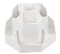 HONITANO Rotating Makeup Brush Holder Cosmetic Organizer with Rotation Multifunctional Pen Cup and Desk Stationery Holder for Office Home School Storage and Desktop Decoration