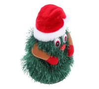 HONITANO Rotating Mini Christmas Tree Plush Doll Electric Holiday Decoration for Home and Bedroom with Quiet and Cute Hanging Decor for Christmas Parties