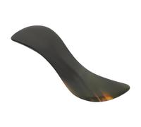 HONITANO S-shaped Buffalo Horn Gua Sha Tool for Face Neck Massage Smooth Scraping Board for Muscle Relief Suitable for Professional Therapists and Personal Use Random Color