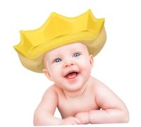 HONITANO Shower Cap for Soft Hair Washing Shield with Crown Design Bath Visor for Safe and Comfortable Bathing Suitable for Boys