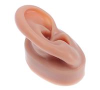 HONITANO Silicone Fake Ear Model for Piercing Practice Soft Durable Simulation Ear Display Prop for Earrings and Studs Medical Teaching Tool for Beginners and Jewelry Display