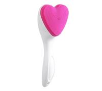 HONITANO Silicone Manual Facial Cleansing Brush for Women Soft Heart Shaped Face Washing Tool Portable Lightweight Exfoliation Care Brush Skin Friendly Deep Cleaning Skincare Accessory