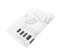 HONITANO Silicone Nail Practice Mat for Manicure Nail Art Accessories White Comfortable Usage Suitable and Home