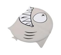 HONITANO Silicone Swim Cap with Cartoon Shark Design Swim Hat for Boys Stretchable Ear-covering Bathing Cap for Long and Hair Comfortable Swimming Accessory