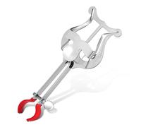 HONITANO Silver Iron Clarinet Lyre Music Holder with Protective Coated Clamp Sheet Music Clip for Trumpet and Wind Instruments Marching Band Lyre Stand Compatible with Standard Instruments