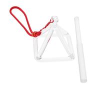 HONITANO Singing Pyramid with Percussion Stick Creative Sound Therapy Ornament for Meditation Home Decor and Healing Window Hanging Music Alternative