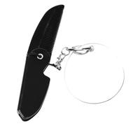 HONITANO Small Foldable Comb Keyring Mirror Men's Travel Beard Grooming Kit Barber Accessories