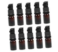HONITANO Small Glass Sub Bottle Pressing Sub Bottle 10Pcs 5Ml Leak-Proof for Essential Oil Travel and Business Trip