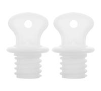 HONITANO Small Hot Bag Stoppers Replacement Stopper for Hot Water Bottle Good Sealing Function Plastic Leakproof Cap Set of 2 for Pain Relief Back Neck Warmth at Home Or Bed
