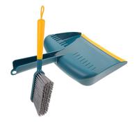 HONITANO Small Kitchen Broom and Dustpan with Dense Bristles for Efficient Tabletop Cleaning Home Floor Sweeping Compact Storage and Surface-Safe for Modern and Farmhouse Decor