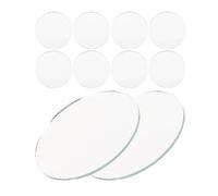 HONITANO Small Mirrors High Clarity round Glass Mirror Sheets 10pcs for Crafts and Light Weight and Home Use Accessories