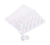 HONITANO Small Plastic Dispensing Bottles for Makeup Samples Craft Supplies and Travel Use Bead Organizers Lids for Diamond Art Bead Storage and Mini Jar Containers