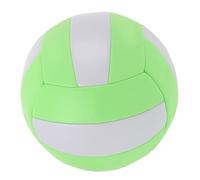 HONITANO Soft Indoor Volleyball for Middle School Training and Entrance Examination Sports Machine-stitched Practice Ball with Vibrant Macaron Green-white Colors Portable and Standard for