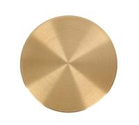 HONITANO Solid Brass Round Paperweight for Calligraphy and Drawing Smooth Polished Desktop Paper Weight with Rounded Edges Safe to Touch for Holding Large Format Paper Cultural Gift
