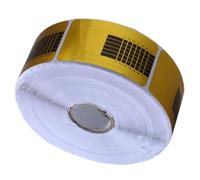 HONITANO Square Nail Forms 500pcs Gold Gel Nail Art Guide Stickers Manicure Extension Tool for Professional and Home Use