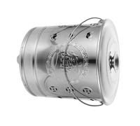 HONITANO Stainless Steel Burning Barrel with Handles Opening Heat-resistant Incinerator for Chinese Sacrifices Paper Money Worship and Outdoor Garden Use
