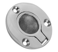 HONITANO Stainless Steel Round Flush Recessed Pull Handle with Screws Hatch Lifting Ring for Boat Yacht Deck Cover Cabinet and Sliding Door Ergonomic Grip and Polished