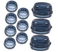 HONITANO Stove Knob Covers for Boys and Girls Childproof Gas Stove Knob Protectors Black Translucent Pc Material Easy to Clean Safety Covers for Kitchen Home Use 10Pcs