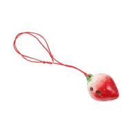 HONITANO Strawberry 6-hole Ocarina for Children Beginner Practice Wind Instrument Creative Fruit-shaped Musical Gift for Boys and Girls