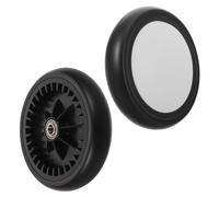 HONITANO Stroller Rubber Rear Wheels Replacement Pushchair Pram Wheel Assembly for Easy DIY Repair Quick Install Rubber Material for Comfortable Ride on Pavements and Grass