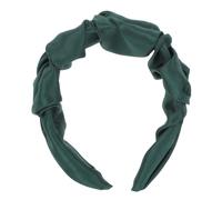HONITANO Stylish Twisted Headband Retro Hair Decoration for Women for Exercise Parties and Daily Use Elegant Wide Brim Hair Band Dark Green