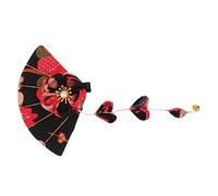 HONITANO Tassel Headdress Cherry Blossom Hair Clip Women Hair Accessory for Girls Traditional Japanese Fabric Headdress for Fashion Events