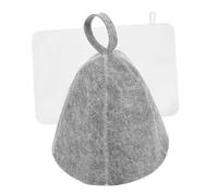 HONITANO Thickened Felt Sauna Hat and Matching Felt Pad for Women Heat Resistant Breathable Bath Cap Comfortable Household Steam Sauna Accessories with Hanging Loop for Head Protection