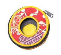 HONITANO Tibetan Meditation Bell Storage Case Large Durable Zippered Cymbal Bell Holder with Handmade Embroidery for Buddhist Sound Bowl Protection and Portable Use