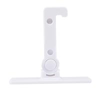 HONITANO Toddler Door Lock for Cabinets and Windows, White Plastic Boys and Girls Safety Door Handle Lock with One-Hand Operation, Prevent Opening Refrigerators and Securely Latch