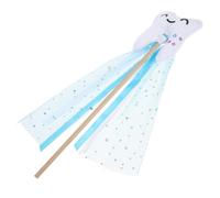 HONITANO Tooth Fairy Wand with Ribbon for Lightweight Costume Prop for Dress Up Stage Performance Party Favor Novelty Stick for Boys Role Play